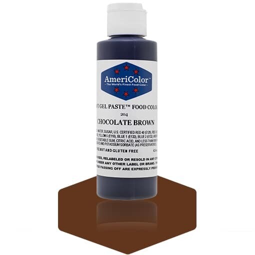 Americolor Gel Food Color Chocolate Brown 4.5oz