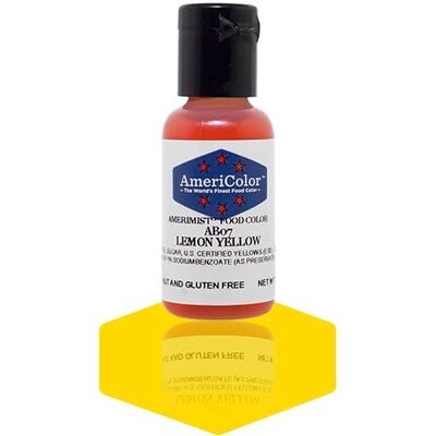 Americolor Airbrush Food Color Lemon Yellow .65oz