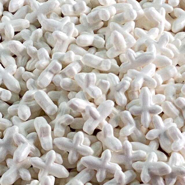 GD Sprinkles Cross White  4 oz.