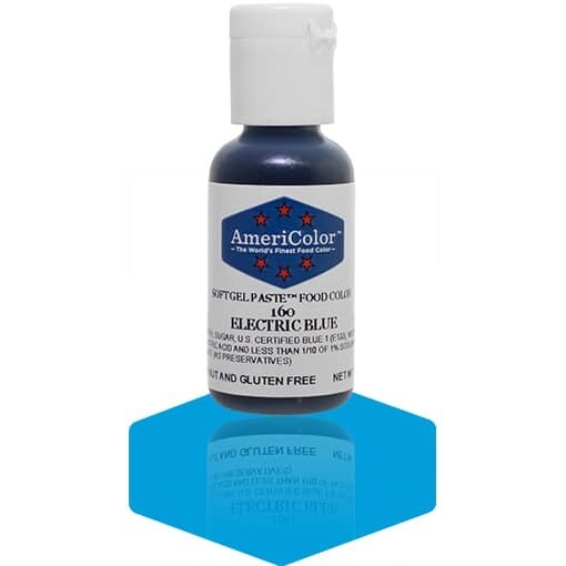 Americolor Gel Food Color Electric Blue .75oz