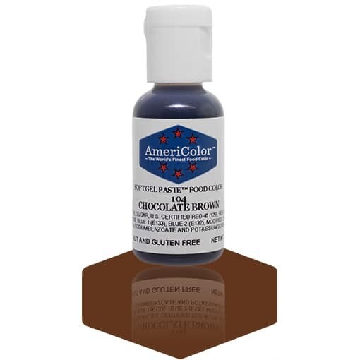 Americolor Gel Food Color Chocolate Brown .75oz