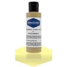Americolor Airbrush Food Color Gold Sheen 4.5oz