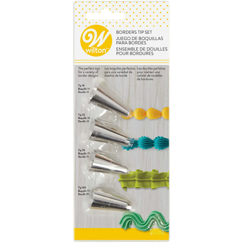 Wilton Borders Tip Set 4ct
