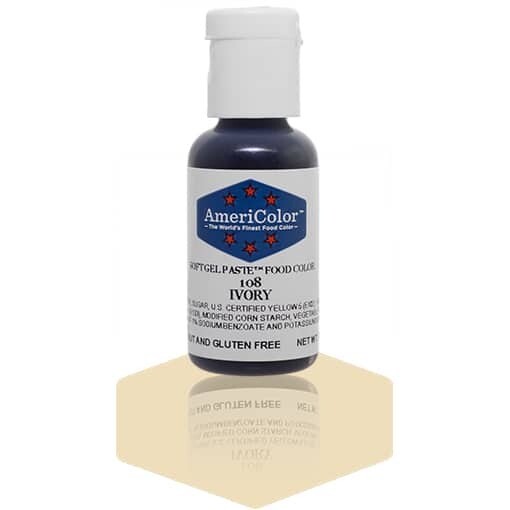 Americolor Gel Food Color Ivory .75oz