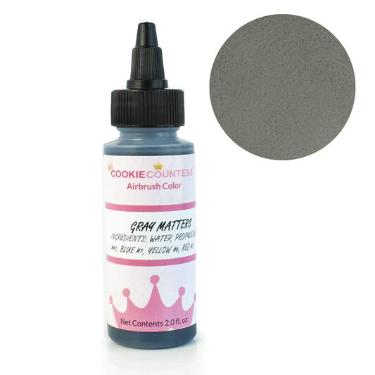 Cookie Countess Airbrush Color Gray Matters 2 oz