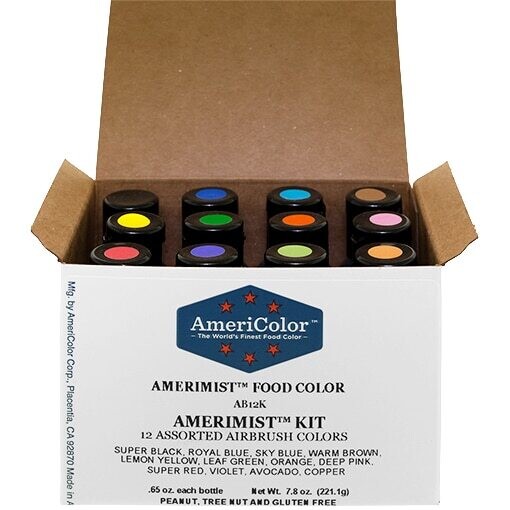 Airbrush Food Color Americolor Amerimist Kit 7.8oz