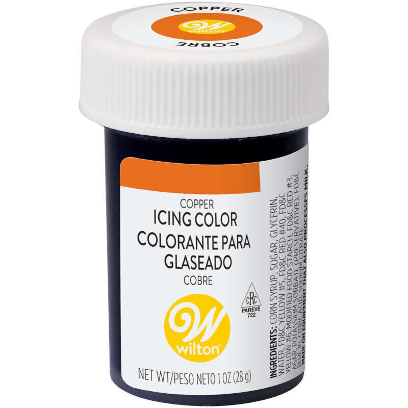 Wilton Gel Food Color Copper 1oz