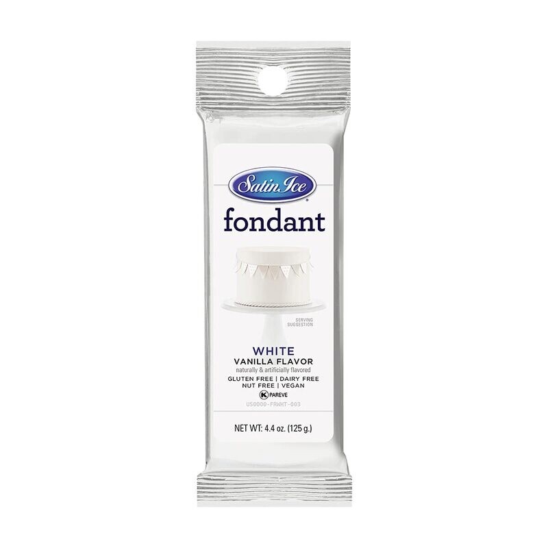 Satin Ice Fondant White 4.4 oz
