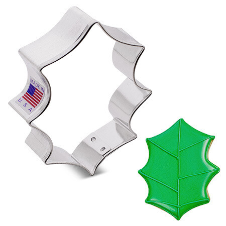 AC  Cookie Cutter Holly Leaf