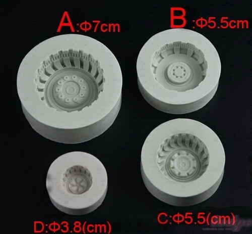 Silicone Mold Car Wheel &quot; A &quot;