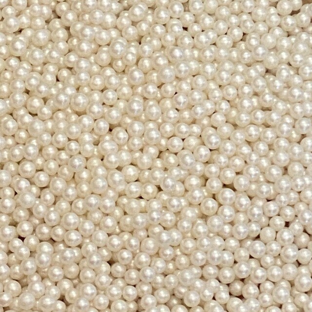 GD Sugar Pearls White 4mm 3oz