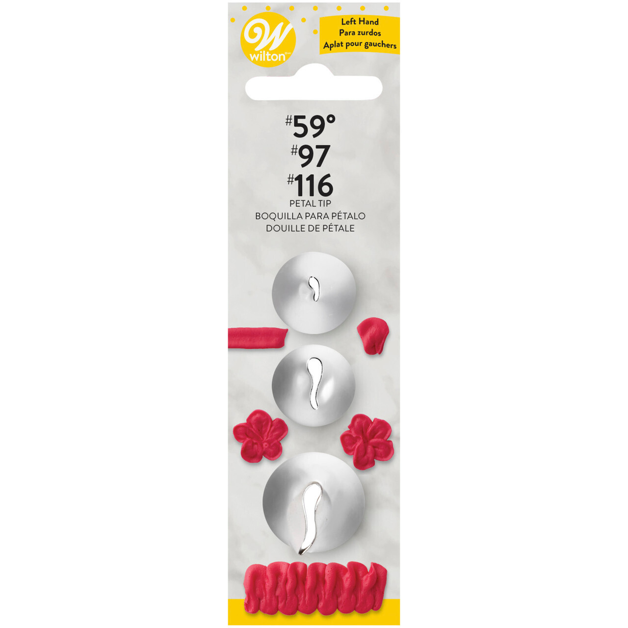 Wilton Left Handed Petal Tip Set