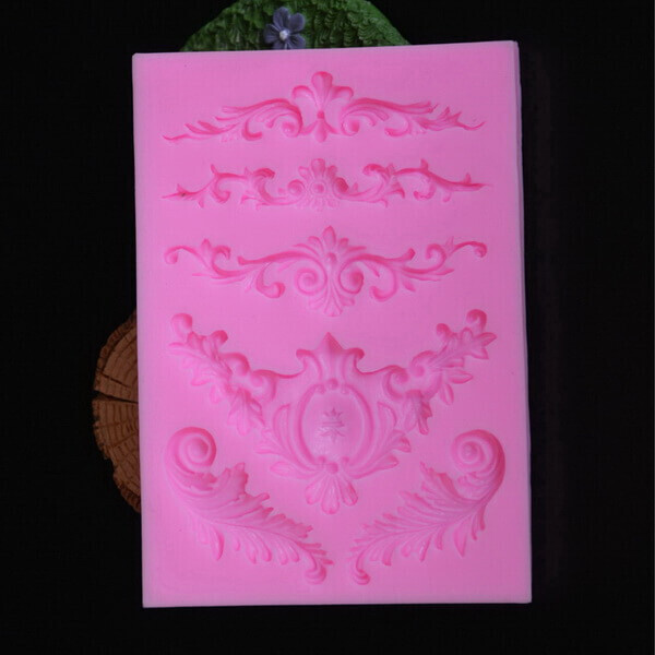 Silicone Mold 5 Cavity Scroll