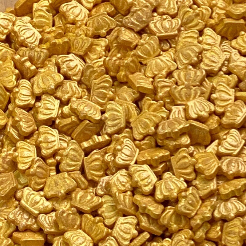 GD Sprinkles Gold Crowns 4 oz.