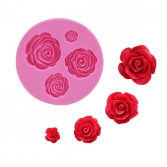 Silicone Mold 4 Flowers
