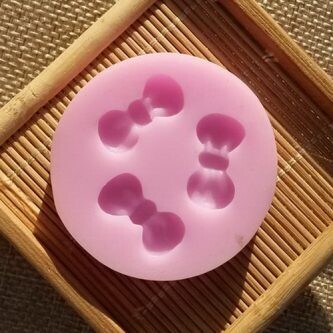 Silicone Mold 3 Bowknot Mold