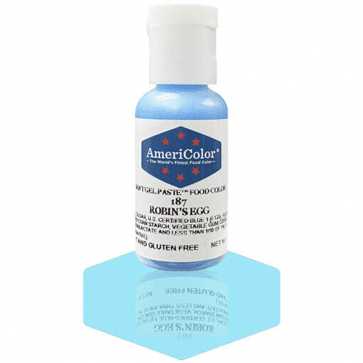Americolor Gel Food Color Robin&#39;s Egg  .75oz