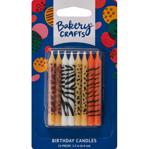 Decopac Animal Print Candle 24ct.