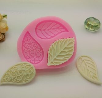 Silicone Mold Leaves with Lines