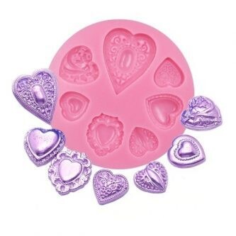 Silicone Mold Heart Jewelry