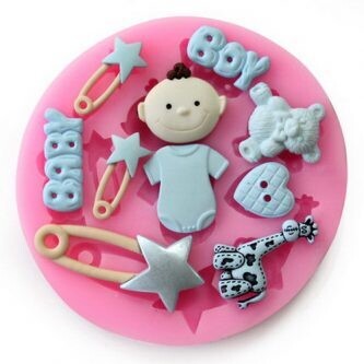 Silicone Mold Baby Bear &amp; Items Pins