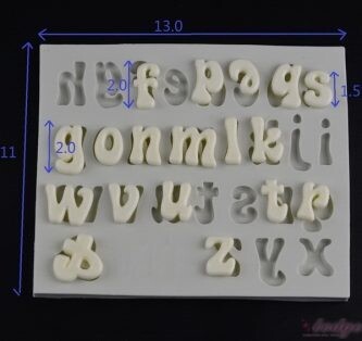 Silicone Mold Funky Lower Case