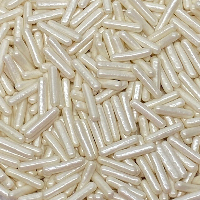 GD White Pearl Dragees Rods 2.5 oz.