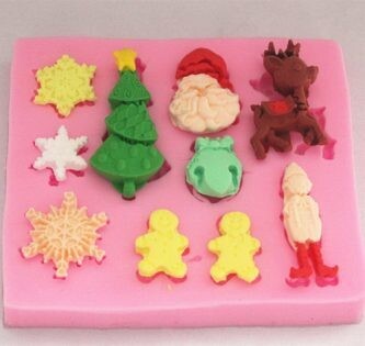 Silicone Mold Christmas Mold Asst.
