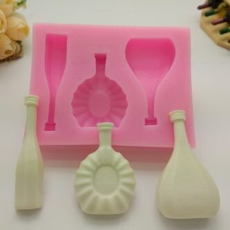 Silicone Mold 3 Bottle Mold