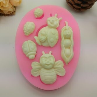 Silicone Mold Bees and Beatles