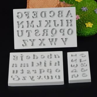 Silicone Mold Alphabet and Number Set