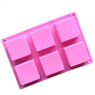 Silicone Mold 6 Cavities Square Blocks