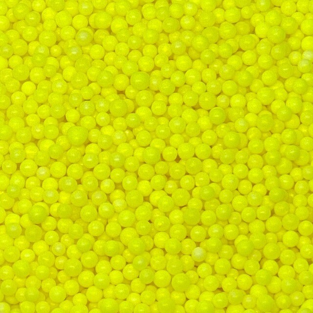 GD Neon Yellow Pearls 4mm 3oz
