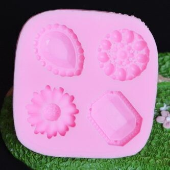 Silicone Mold 4 Cavity Jewelry