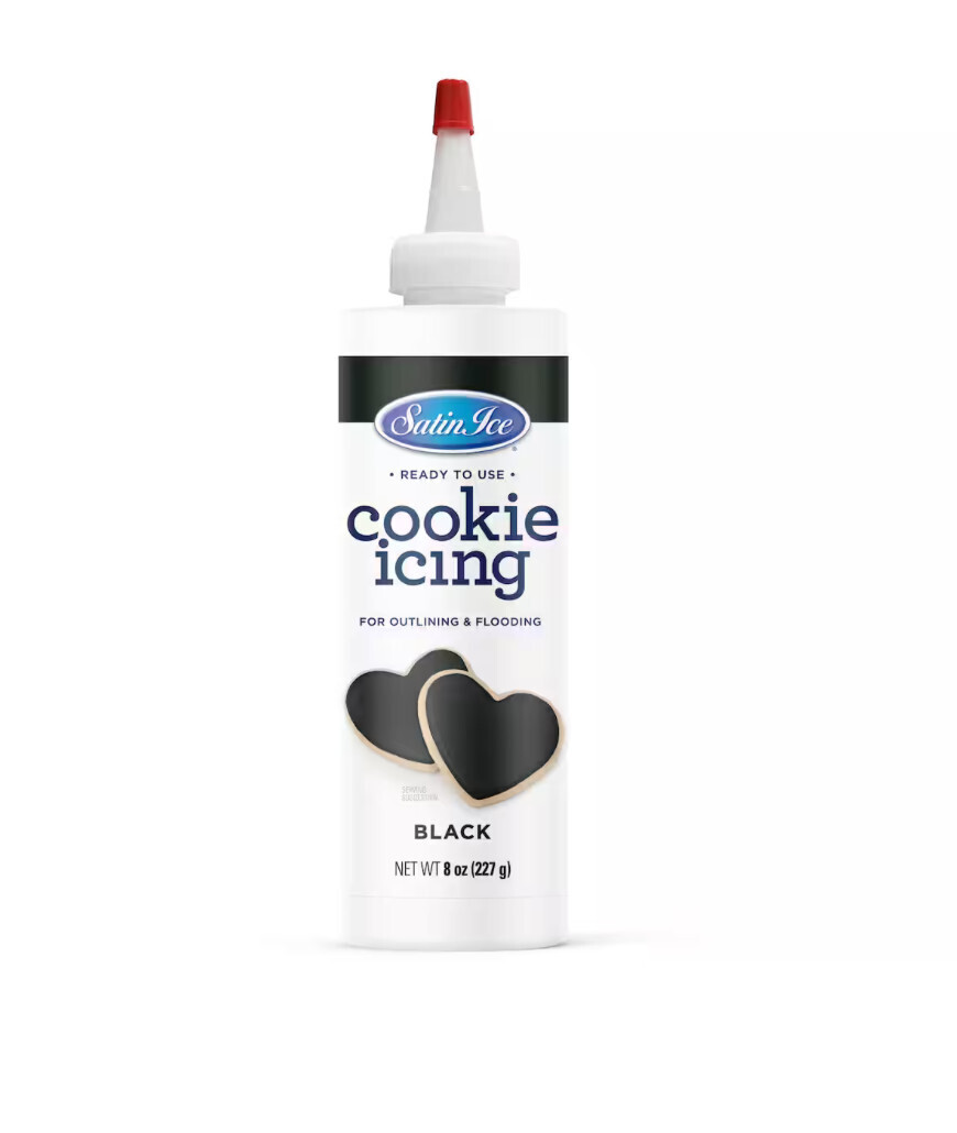 Satin Ice Black Cookie Icing - 8oz