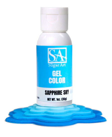 The Sugar Art Saphire Sky Gel 1oz