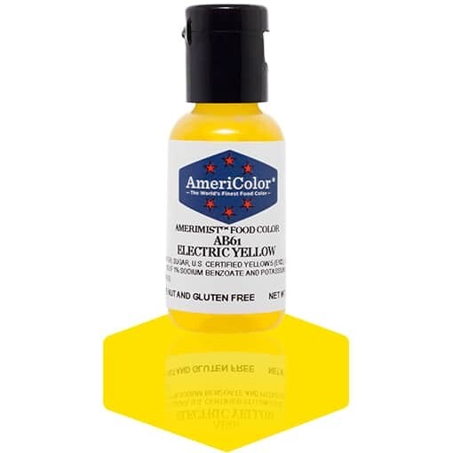 Americolor Airbrush Food Color Electric Yellow  .65oz