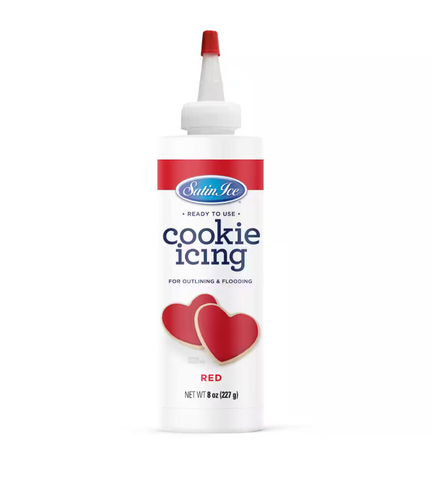 Satin Ice Red Cookie Icing - 8oz