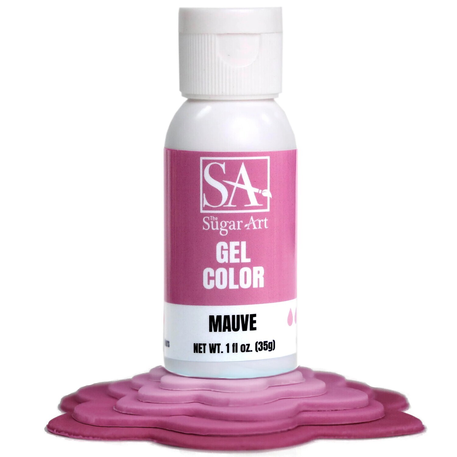 The Sugar Art Mauve Gel 1oz