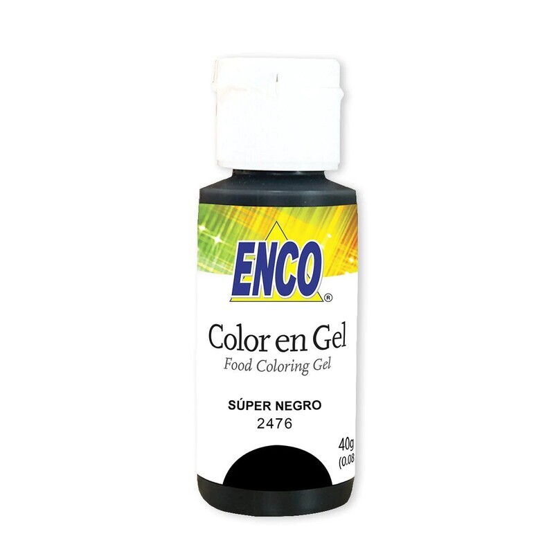Enco Gel Color Super Black / Super Negro 1.4 oz