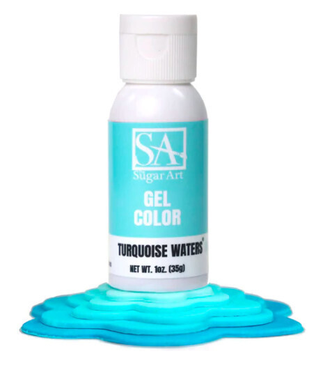 The Sugar Art Turquoise Waters Gel 1oz