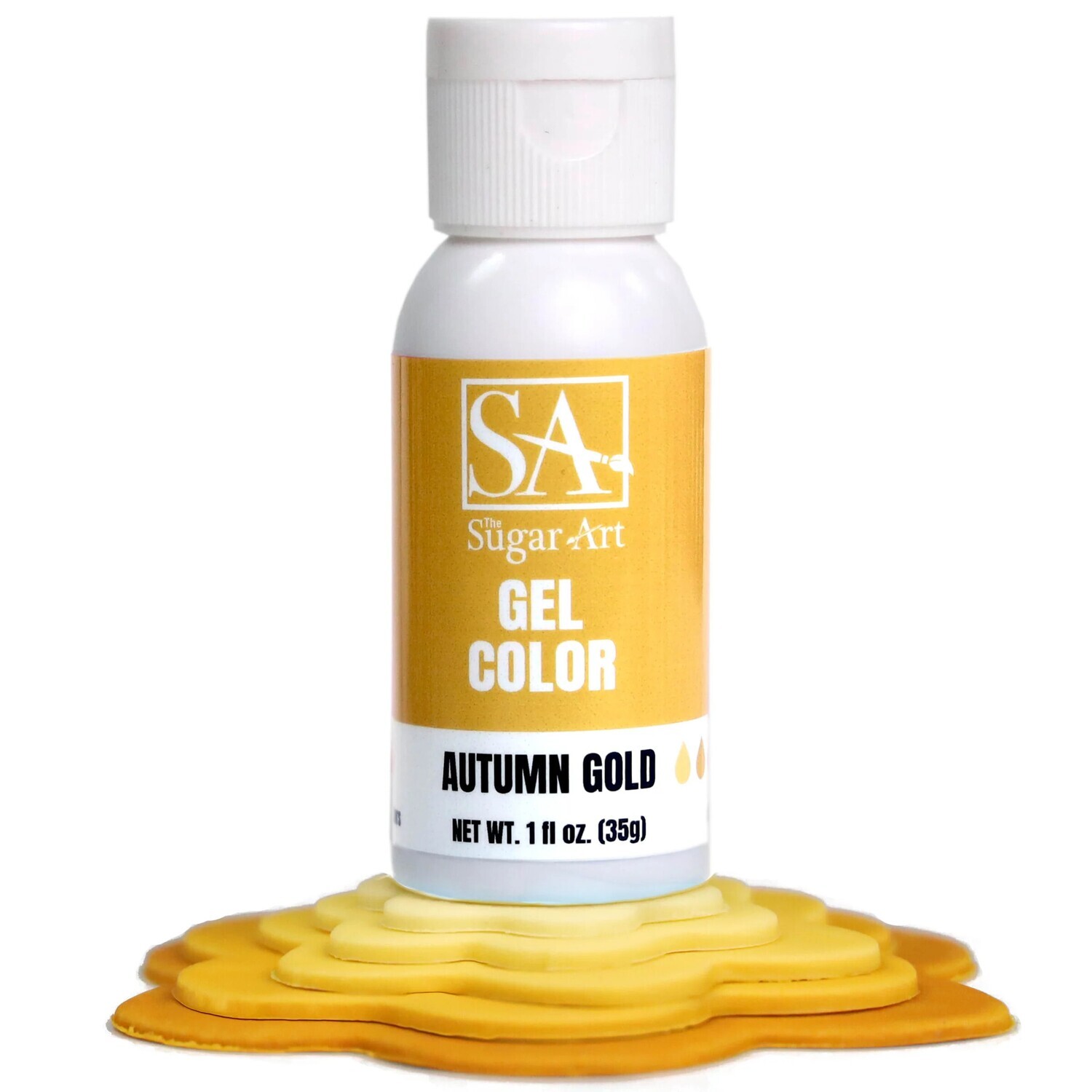 The Sugar Art Autumn Gold Gel 1oz