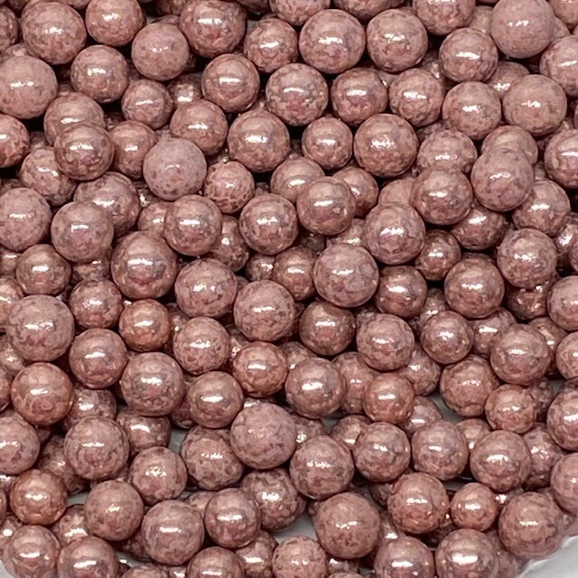 GD Rose Gold Metallic Beads 8mm 3oz