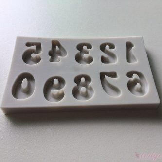 Silicone Mold Funky Numbers
