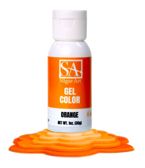 The Sugar Art Orange Gel 1oz