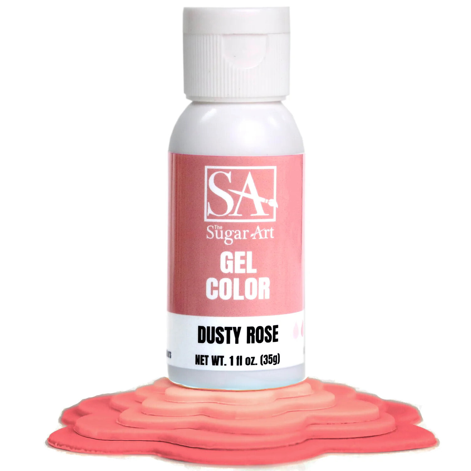 The Sugar Art Dusty Rose Gel 1oz