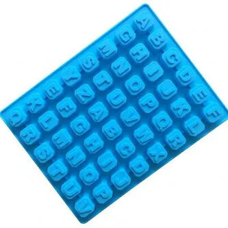 Silicone Mold 48 Cavities Letters Tray