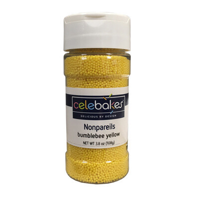 Celebakes Nonpareils Bumblebee Yellow 4 oz *-