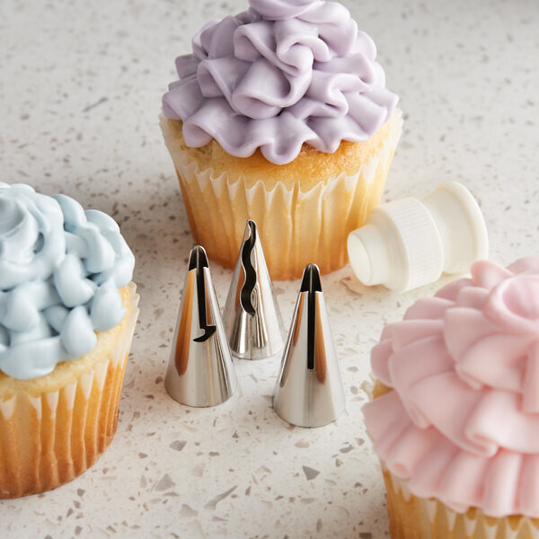 Ateco Cake Decorating  Ruffle Tip 4 ct (030, 040, 070)