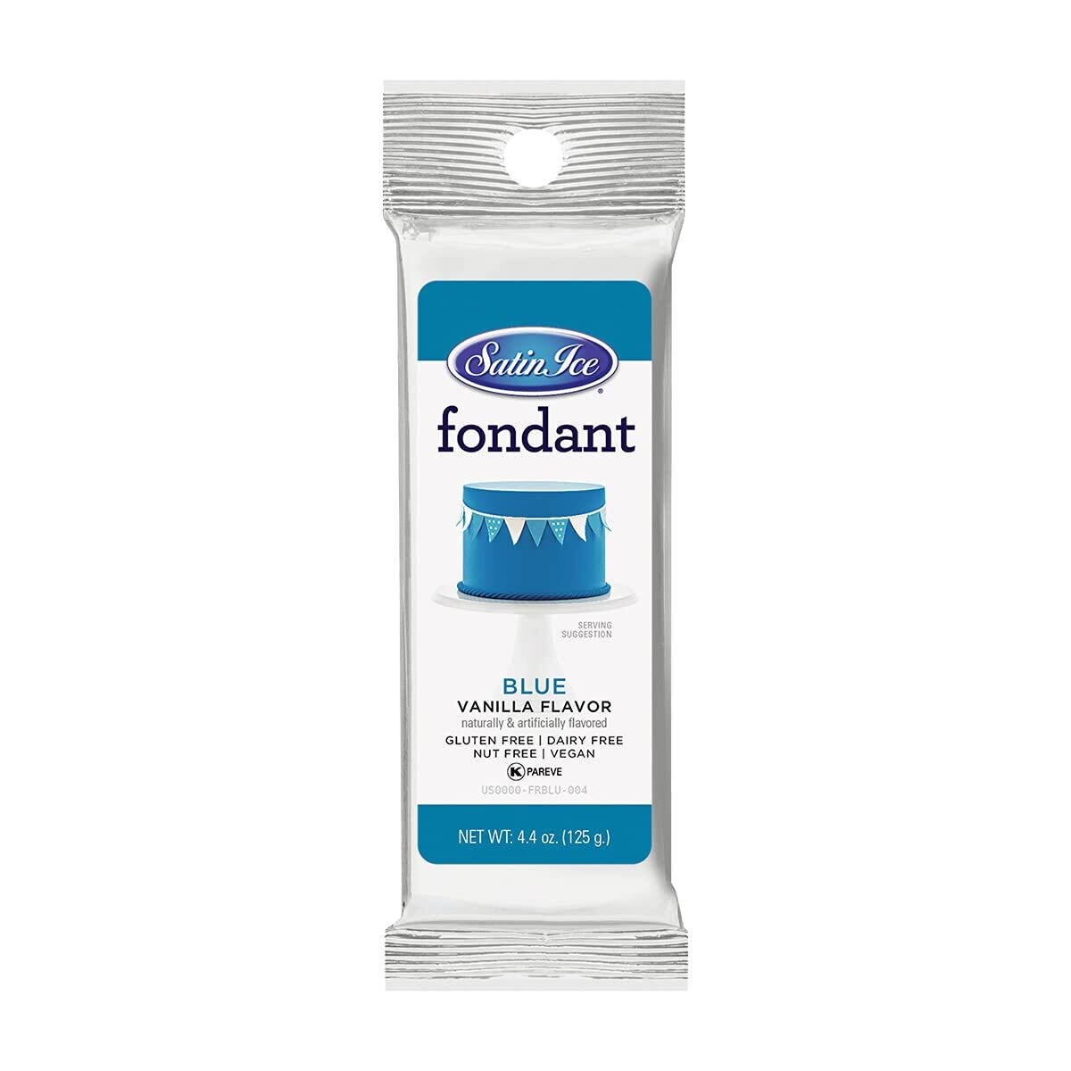 Satin Ice Fondant Blue 4.4 oz